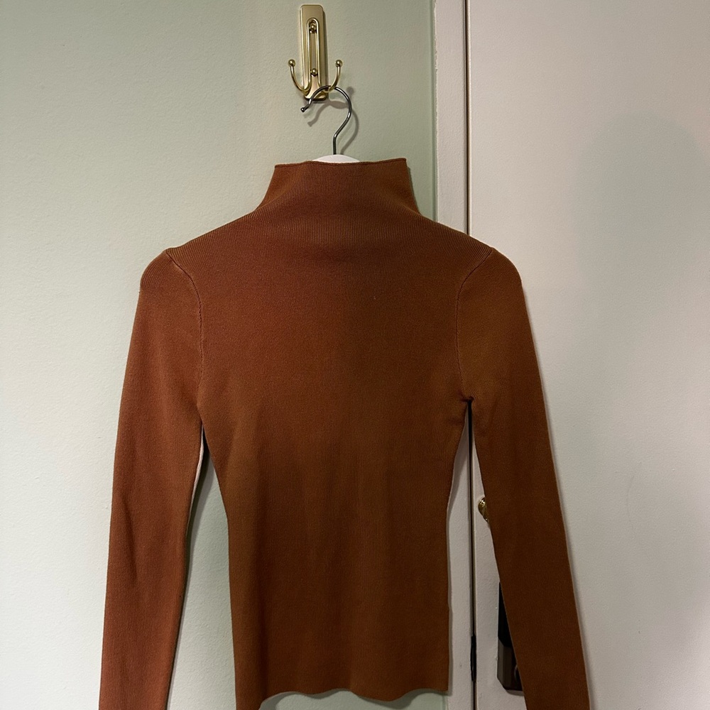Workshop Republic Clothing Rust Turtleneck Sweater